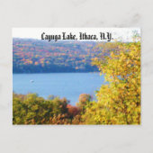 CAYUGA LAKE, ITHACA, NEW YORK briefkaart (Voorkant)