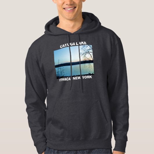 CAYUGA LAKE, ITHACA, NEW YORK hoody (Voorkant)