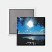 CAYUGA LAKE, ITHACA NEW YORK magneet (Voorkant / Achterkant)