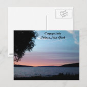 CAYUGA LAKE, NACHTE HERFSTEN briefkaart (Voorkant / Achterkant)