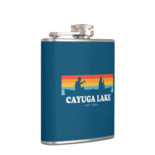 Cayuga Lake New York Canoe Heupfles (Rechts)