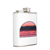 Cayuga Lake New York Red Sunrise Heupfles (Rechts)