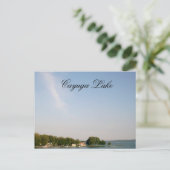 CAYUGA LAKE, NEW YORK STATE briefkaart (Staand voorkant)