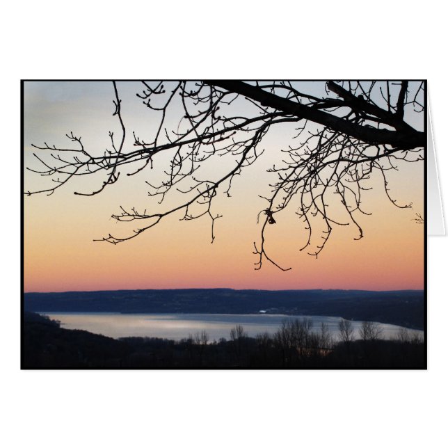 Cayuga Lake op Sunset (Voorkant Horizontaal)