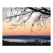 Cayuga Lake op Sunset Foto Afdruk (Voorkant)