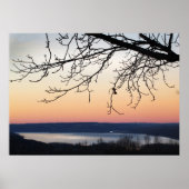 Cayuga Lake op Sunset Poster (Voorkant)