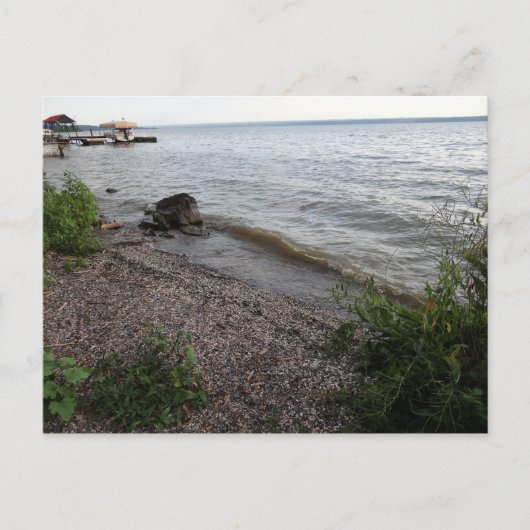 Cayuga Lake Rocky Beach Briefkaart (Voorkant)