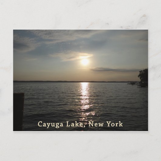Cayuga Lake Sunset Briefkaart