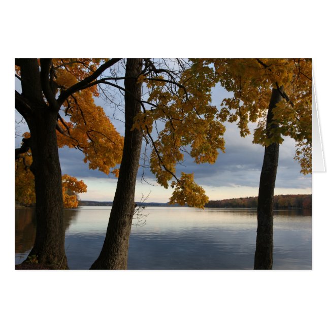 "Cazenovia Lake Autumn" (Voorkant Horizontaal)