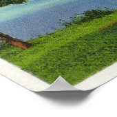 Cazenovia Park Uitzicht van het meer en het casino Poster (Hoek)