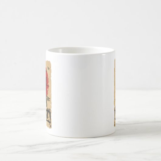 CaZilla Biplane Cat Koffiemok (Center)