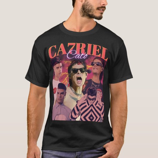 CAZRIEL Retro Bootleg Collage Shirt | Vintage (Voorkant)