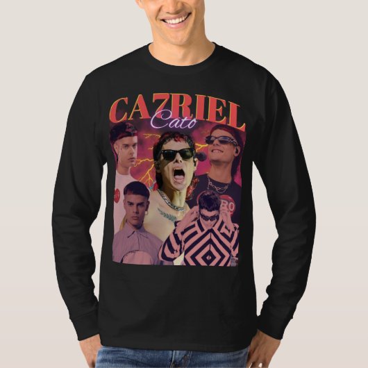 CAZRIEL Retro Bootleg Collage Shirt | Vintage (Voorkant)