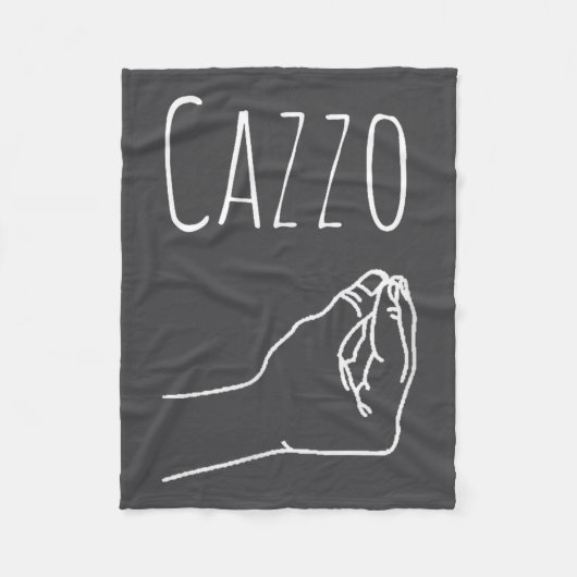 Cazzo Words In Italian Funny Quote Italy Gift  Fleece Deken (Voorkant)