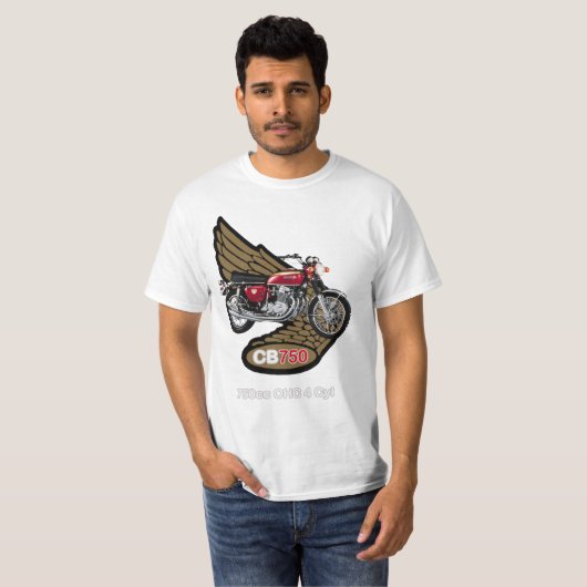 CB750 T-SHIRT (Voorkant volledig)