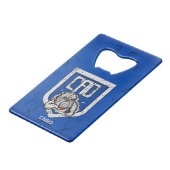 CB CAO blikopener Creditkaart Flessenopener (Achterkant Gekanteld)