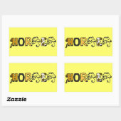CB- Fun Horse Cartoon Letters Stickers (Vel)