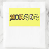 CB- Fun Horse Cartoon Letters Stickers (Tas)