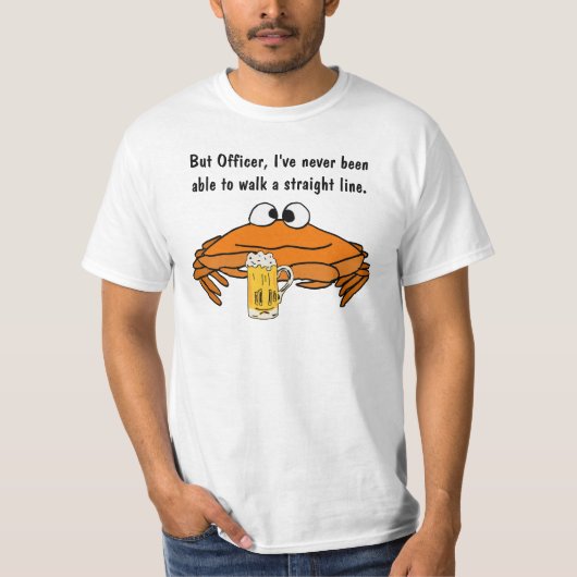 CB- Funny Crab Drink Shirt (Voorkant)