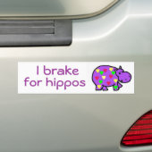 CB-I-rem voor hippos-bumper sticker (Op auto)