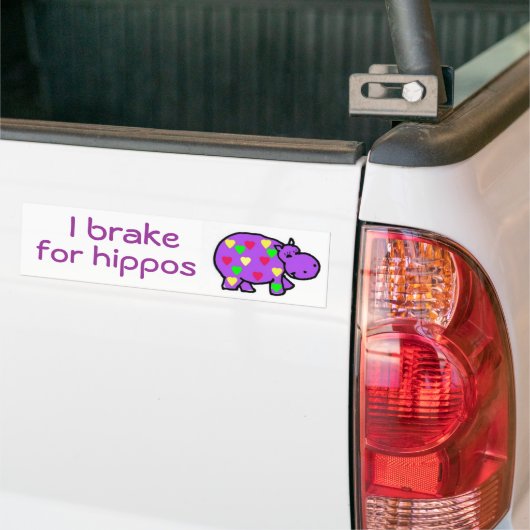 CB-I-rem voor hippos-bumper sticker (Op Truck)