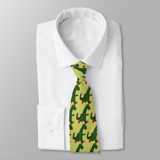 CB- Jogging Dinosaur Necktie Stropdas (Gebonden)