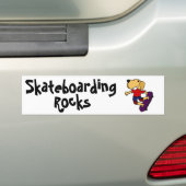 CB- Labrador Retriever Dog Skateboarding Bumpersticker (Op auto)