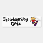 CB- Labrador Retriever Dog Skateboarding Bumpersticker (Voorkant)
