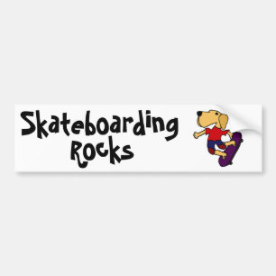 CB- Labrador Retriever Dog Skateboarding Bumpersticker
