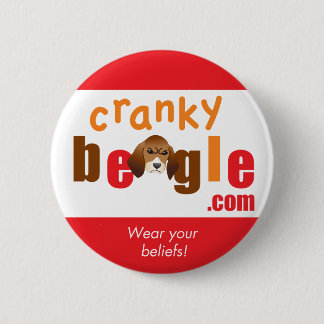 CB Logo Button Rood en Wit