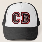 'CB' Monogram Trucker Pet (Voorkant)