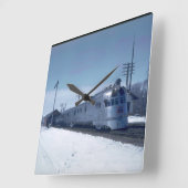 CB&Q "Pioneer Zephyr" #9900_Trains Vierkante Klok (Hoek)