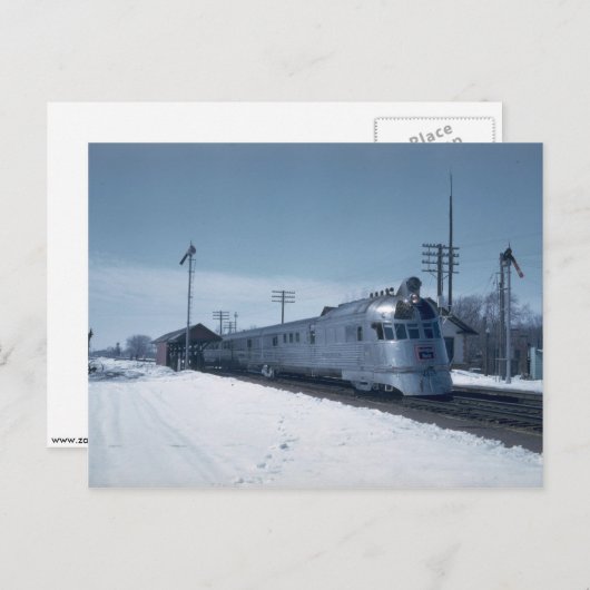 CB&Q "Pioneer Zephyr" Briefkaart (Voorkant / Achterkant)