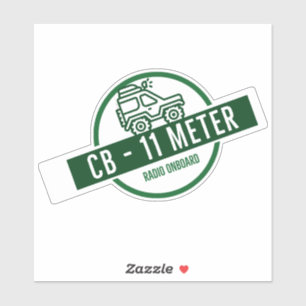 CB Radio 11 Meters aan boord Sticker
