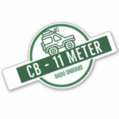 CB Radio 11 Meters aan boord Sticker (Voorkant)