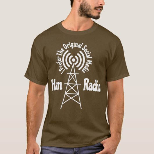 CB Radio Gift T-Shirt Prefer Original Social (Voorkant)