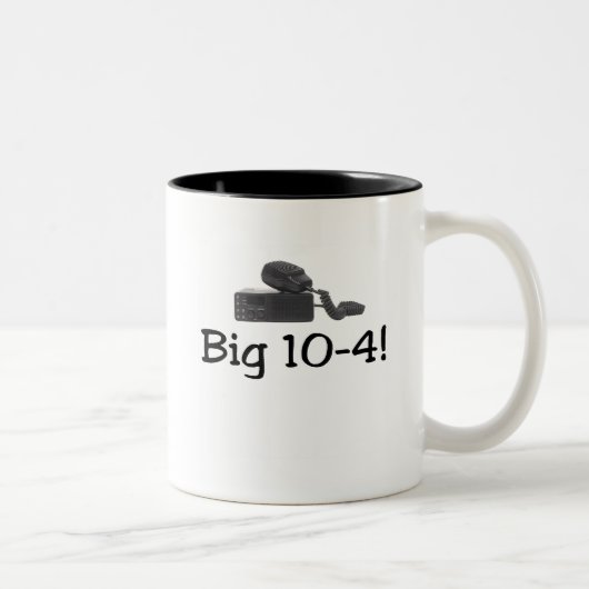 CB Radio T-shirts en cadeautjes. Tweekleurige Koffiemok (Rechts)