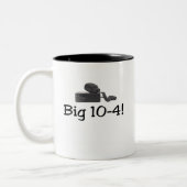 CB Radio T-shirts en cadeautjes. Tweekleurige Koffiemok (Links)