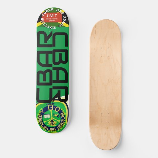 CBAR FORTH & ADAMS EDITION 8 1/4" Skateboard Deck (Voorkant)