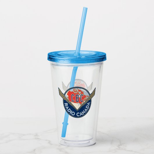CBC 1940 Logo Acryl Tumbler Acryl Drinkbeker (Achterkant)