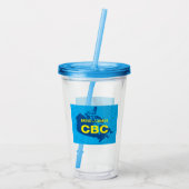 CBC 1958 Logo Acryl Tumbler Acryl Drinkbeker (Achterkant)