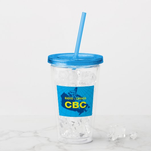 CBC 1958 Logo Acryl Tumbler Drinkbeker (Achterkant ijs)