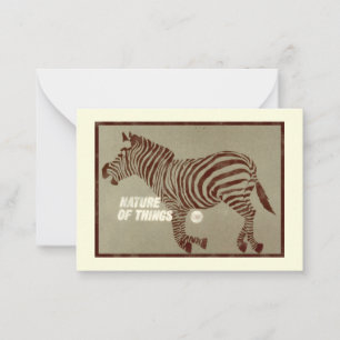 CBC 1966 - Natuur van de dingen Notitiekaartje