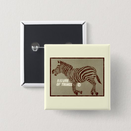 CBC 1966 - Natuur van de dingen Vierkante Button 5,1 Cm (Voorkant /achterkant)