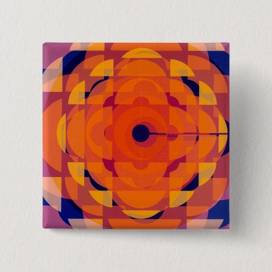 CBC 1970s Stijlvolle Logo Vierkante Button 5,1 Cm (Voorkant)