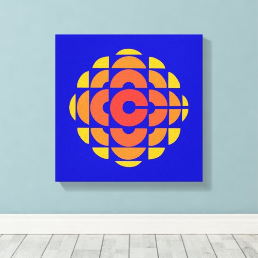 CBC 1974 Logo Canvas Afdruk (Insitu (Houten vloer))