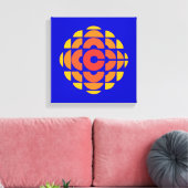 CBC 1974 Logo Canvas Afdruk (Insitu (Woonkamer))