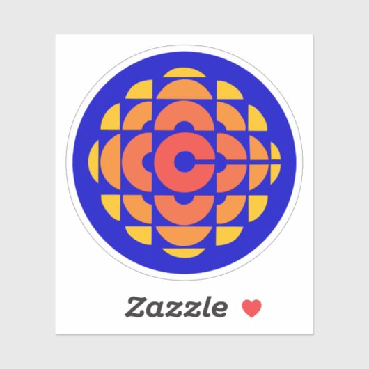 CBC 1974 Logo Sticker (Vel)