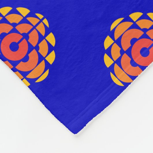 CBC 1974-patroon Fleece Deken (Hoek)