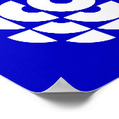 CBC 1986 Logo blauw Poster (Hoek)